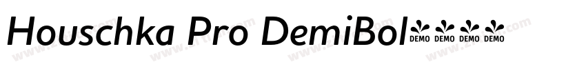 Houschka Pro DemiBol字体转换